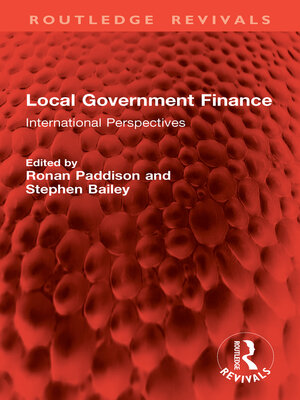 cover image of Local Government Finance